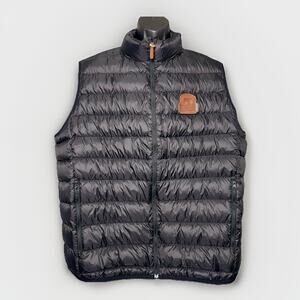 NWT Black Hide Collection 3XL Black Down Pack Puffer Vest Certified Angus Beef